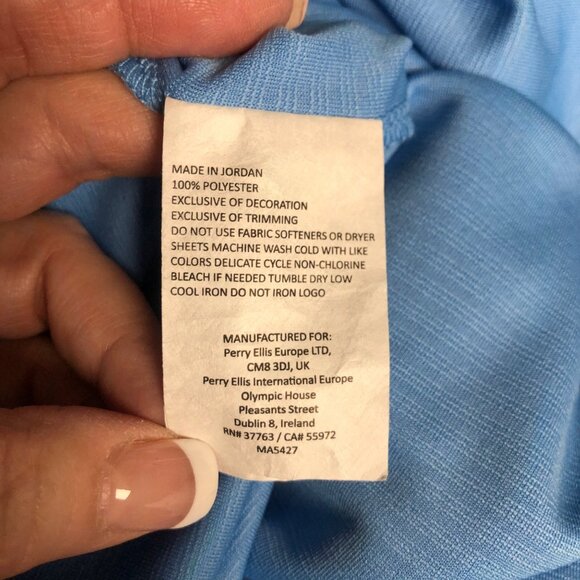 PGA Tour Blue Polo Shirt Mens Size XL Moisture Wicking Sun Protection NEW - Picture 5 of 7